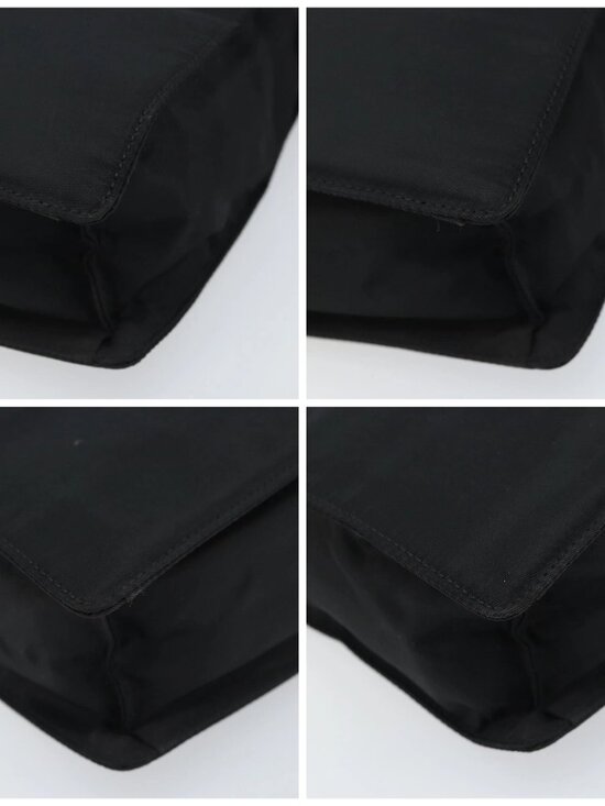 PRADA Hand Bag Nylon Black Silver Auth 171646 | eBay PRADA Hand Bag Nylon Black Silver Auth BSZ146